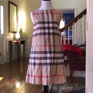 Girl’s Classic Burberry Plaid Dress Size 14Y